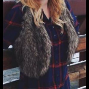 American Eagle Fur Vest